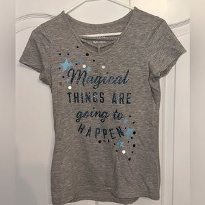 Justice 14/16 Grey T-Shirt